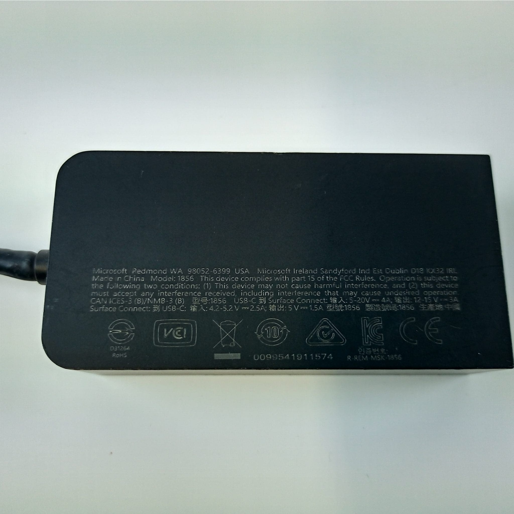 Microsoft Surface Connect to USB-C Hub Model: 1856 - Image 2