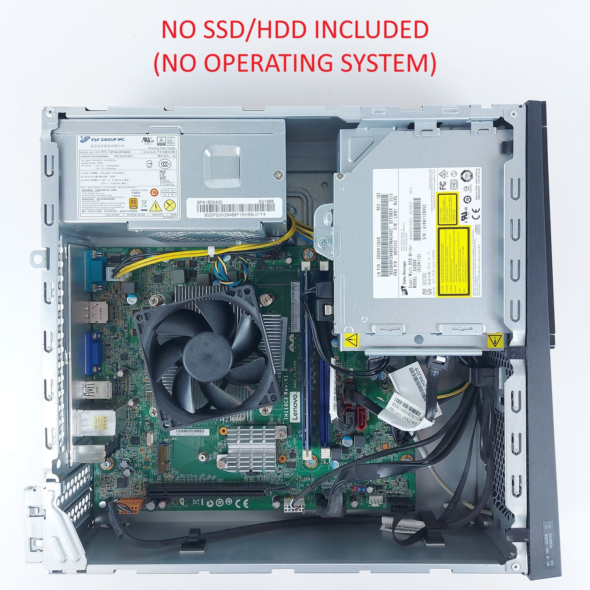 Lenovo S510 SFF PC i5-6400 8GB RAM NO SSD/HDD Tested | The